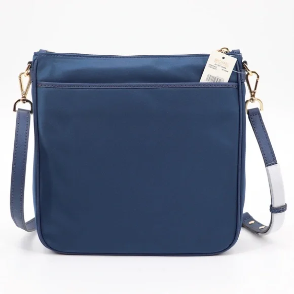 Michael Kors Jet Set Charm North South Nylon Crossbody Bag Denim